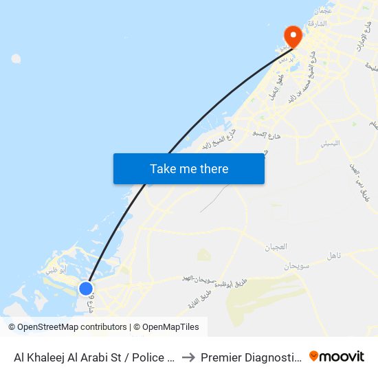 Al Khaleej Al Arabi St / Police Check Point to Premier Diagnostic Center map