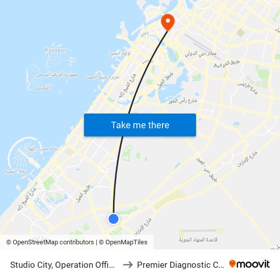 Studio City, Operation Office - 01 to Premier Diagnostic Center map