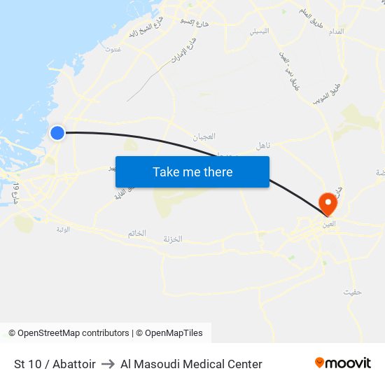 St 10 / Abattoir to Al Masoudi Medical Center map