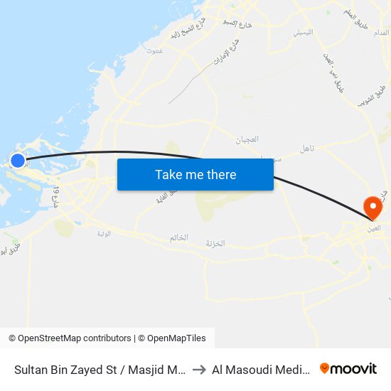 Sultan Bin Zayed St / Masjid Mariam Bint Said to Al Masoudi Medical Center map