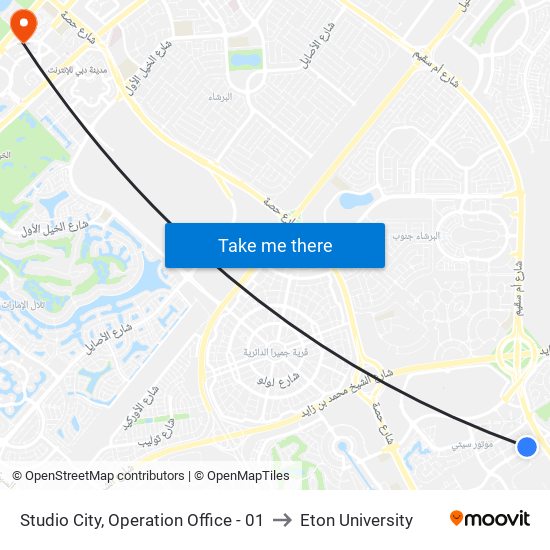 Studio City, Operation Office - 01 to Eton University map