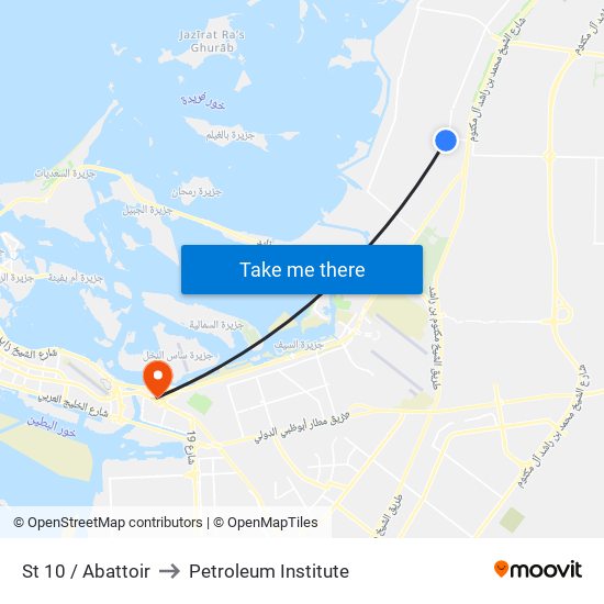 St 10 / Abattoir to Petroleum Institute map