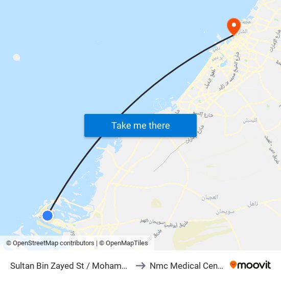 Sultan Bin Zayed St / Mohamed Bin Khalifa St to Nmc Medical Centre Sharjah map