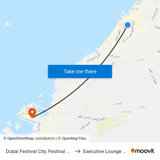 Dubai Festival City, Festival Centre - 01 to Executive Lounge Building map