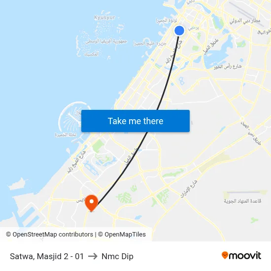 Satwa, Masjid 2 - 01 to Nmc Dip map