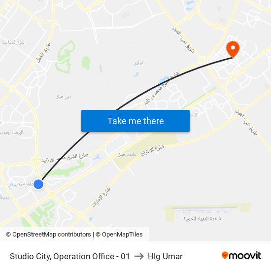Studio City, Operation Office - 01 to Hlg Umar map