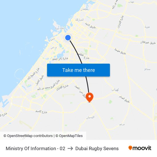 Ministry Of Information - 02 to Dubai Rugby Sevens map