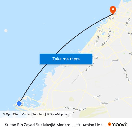 Sultan Bin Zayed St / Masjid Mariam Bint Said to Amina Hospital map