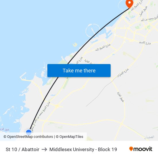 St 10 / Abattoir to Middlesex University - Block 19 map