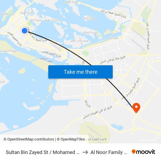 Sultan Bin Zayed St / Mohamed Bin Khalifa St to Al Noor Family Hospital map