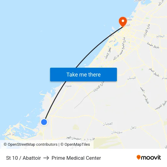 St 10 / Abattoir to Prime Medical Center map