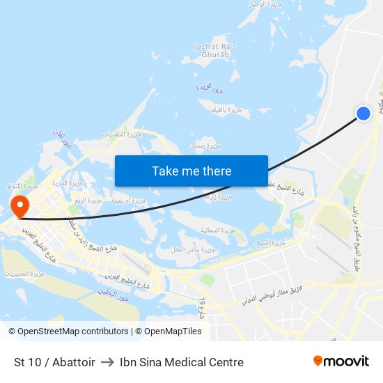 St 10 / Abattoir to Ibn Sina Medical Centre map