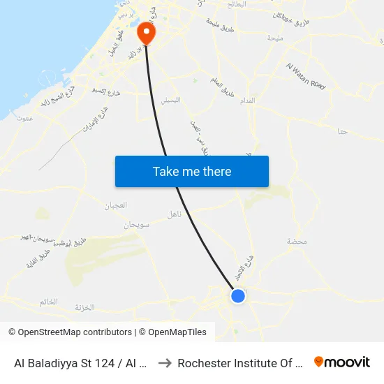 Al Baladiyya St 124 / Al Ain Hospital to Rochester Institute Of Technology map