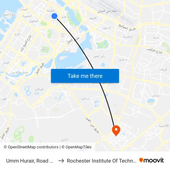 Umm Hurair, Road 1 - 02 to Rochester Institute Of Technology map