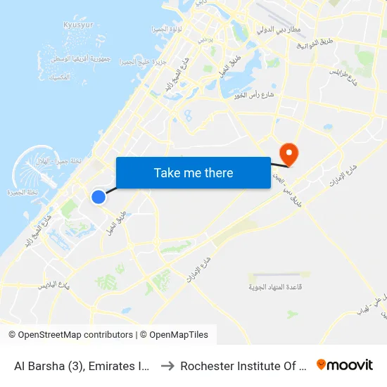 Al Barsha (3), Emirates ID Centre - 02 to Rochester Institute of Technology map
