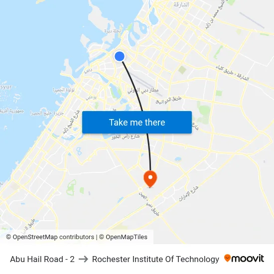 Abu Hail Road - 2 to Rochester Institute of Technology map