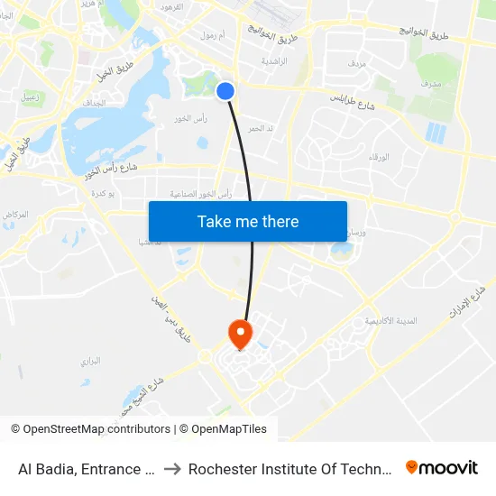 Al Badia, Entrance - 01 to Rochester Institute of Technology map
