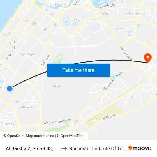 Al Barsha 2, Street 43, Park 3 - 1 to Rochester Institute of Technology map