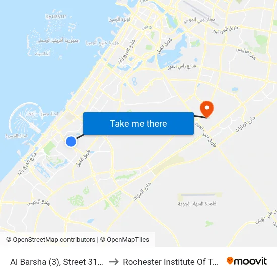 Al Barsha (3), Street 31b A 1 - 01 to Rochester Institute of Technology map