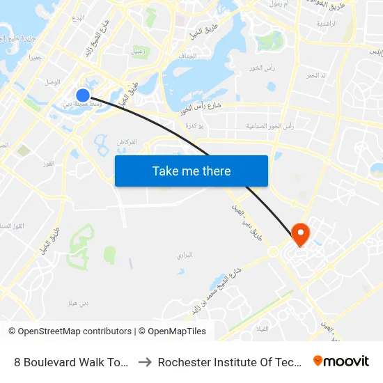 8 Boulevard Walk Tower - 1 to Rochester Institute of Technology map