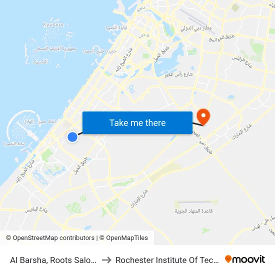 Al Barsha, Roots Saloon - 01 to Rochester Institute of Technology map