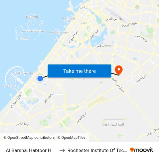 Al Barsha, Habtoor House - 1 to Rochester Institute of Technology map