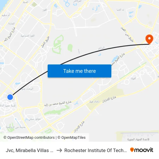Jvc, Mirabella Villas 6 - 01 to Rochester Institute Of Technology map