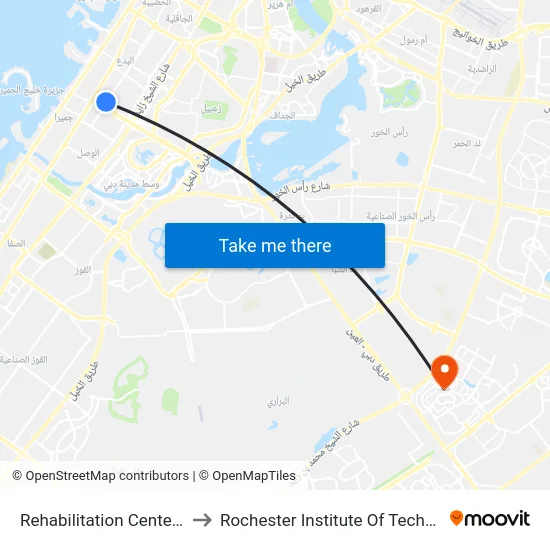 Rehabilitation Center - 01 to Rochester Institute Of Technology map