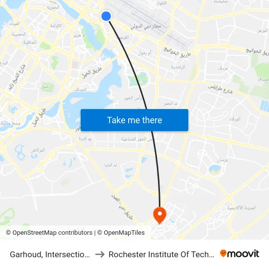 Garhoud, Intersection - 01 to Rochester Institute Of Technology map