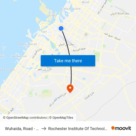 Wuhaida Road - 02 to Rochester Institute of Technology map