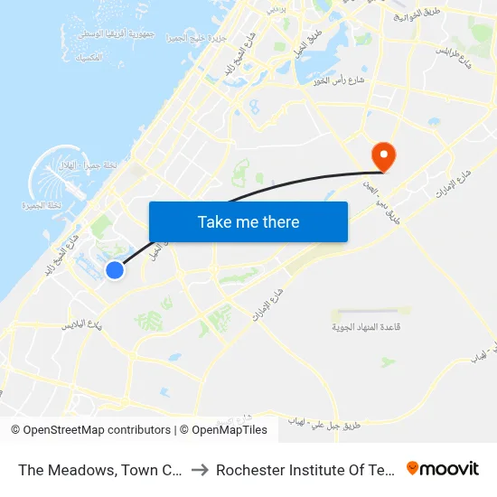The Meadows, Town Centre - 2 to Rochester Institute of Technology map