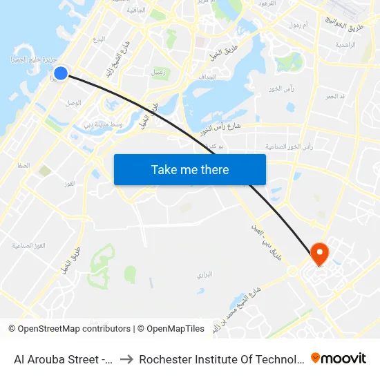 Al Arouba Street - 01 to Rochester Institute of Technology map