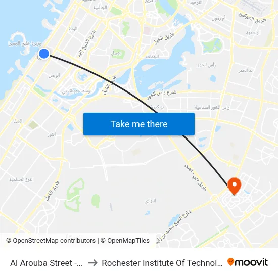 Al Arouba Street - 02 to Rochester Institute of Technology map