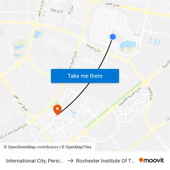 International City, Persia O02 - 02 to Rochester Institute of Technology map