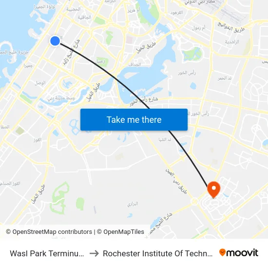 Wasl Park Terminus - 1 to Rochester Institute Of Technology map