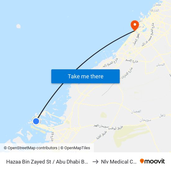 Hazaa Bin Zayed St /  Abu Dhabi Bus Station to Nlv Medical Center map