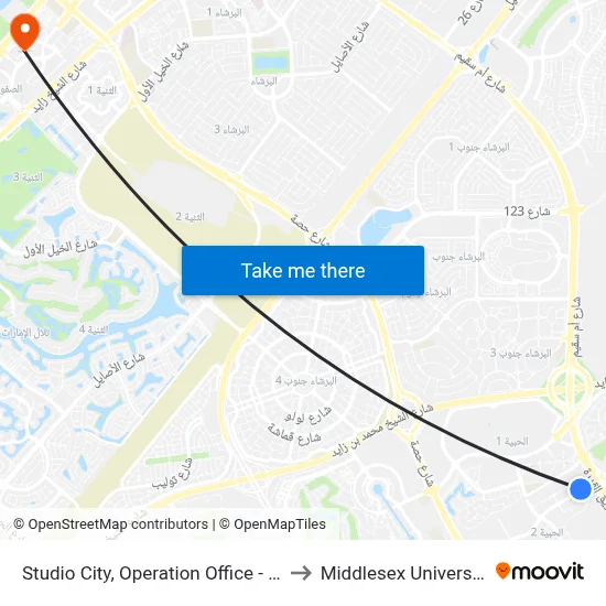Studio City, Operation Office - 01 to Middlesex University map