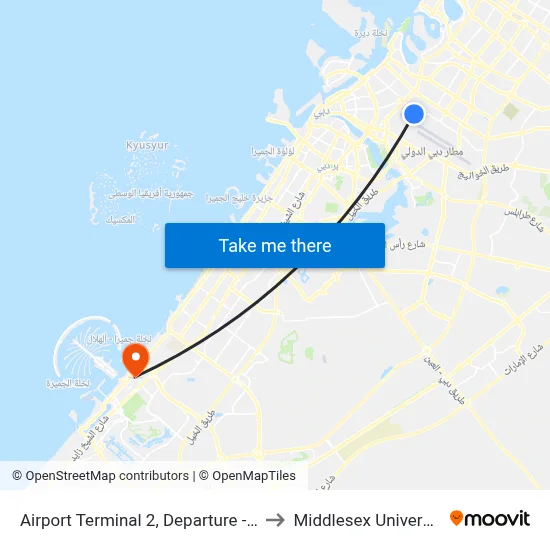 Airport Terminal 2, Departure - 01 to Middlesex University map