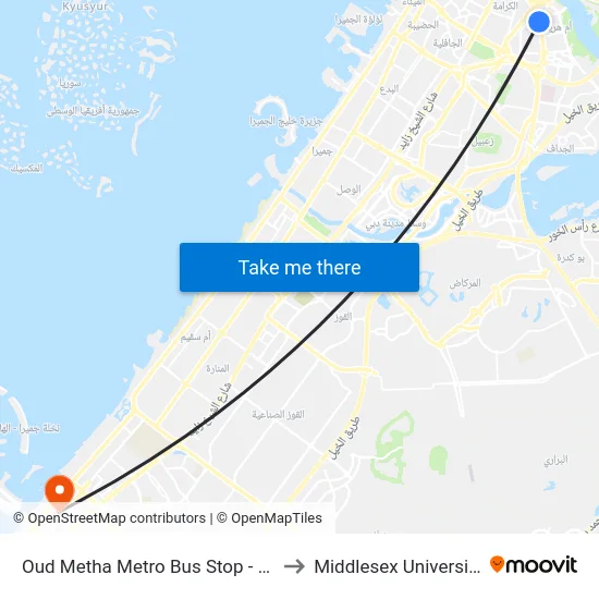Oud Metha Metro Bus Stop - 01 to Middlesex University map