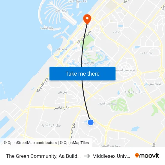 The Green Community, Aa Building - 01 to Middlesex University map
