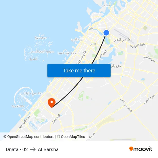 Dnata - 02 to Al Barsha map