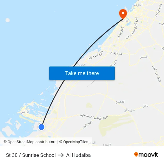St 30 / Sunrise School to Al Hudaiba map
