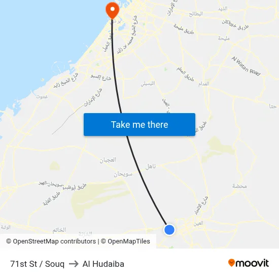 71st St  / Souq to Al Hudaiba map