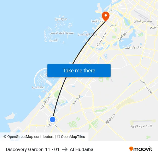 Discovery Garden 11 - 01 to Al Hudaiba map