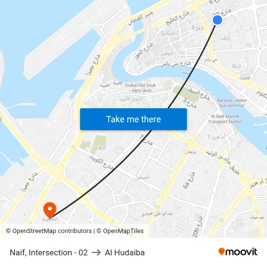 Naif, Intersection - 02 to Al Hudaiba map