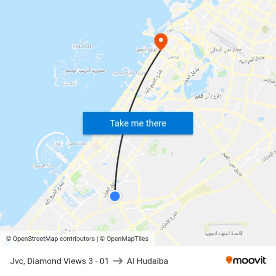 JVC, Diamond Views 3 - 01 to Al Hudaiba map