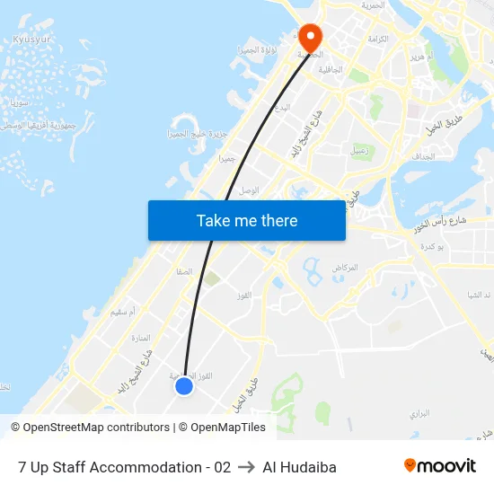 7 Up Staff Accommodation - 02 to Al Hudaiba map