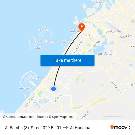 Al Barsha (3), Street 329 B - 01 to Al Hudaiba map