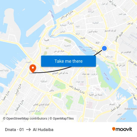 Dnata - 01 to Al Hudaiba map