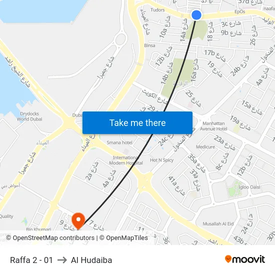 Raffa 2 - 01 to Al Hudaiba map